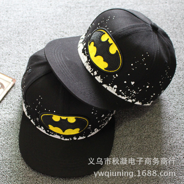 動漫蝙蝠俠batman刺繡酷炫兒童嘻哈帽歐美潮范兒寶寶棒球帽春夏季批發・進口・工廠・代買・代購