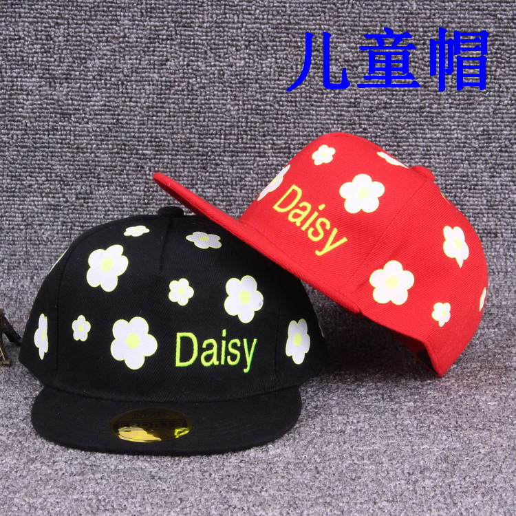 2016年夏季新款個性卡通兒童帽子daisy潮流男女孩平沿嘻哈棒球帽工廠,批發,進口,代購