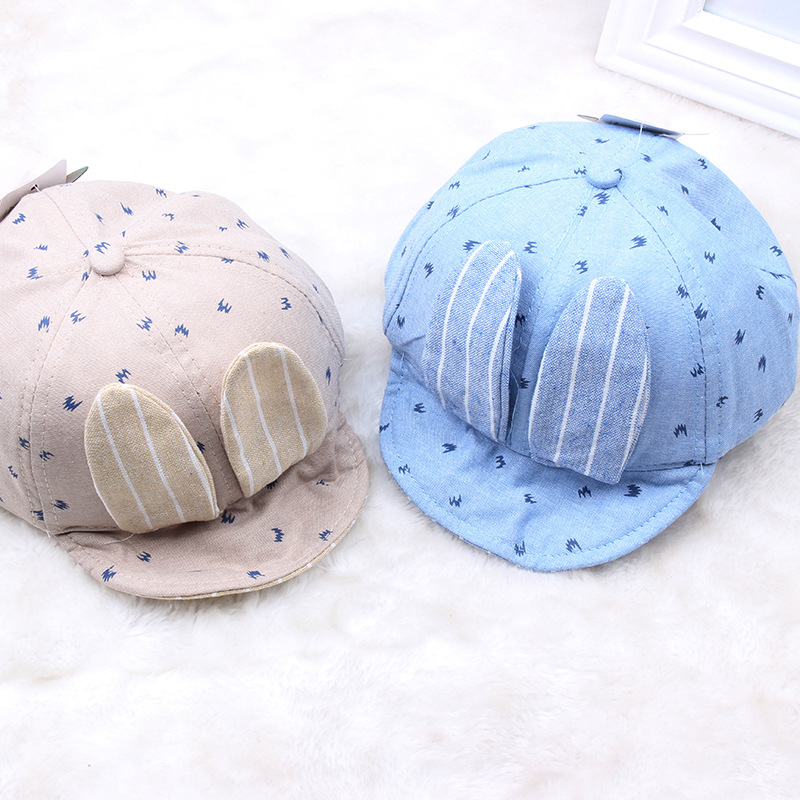 新款2016夏季兒童帽子點式韓版男女兔兒棉質帽子棒球帽 貨源批發批發・進口・工廠・代買・代購