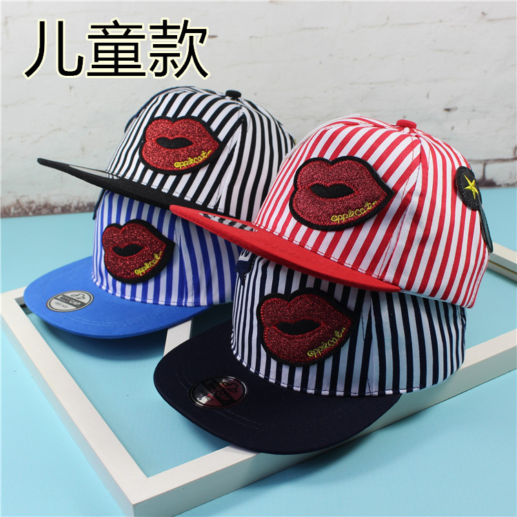 韓版兒童帽子批發平沿街舞嘻哈帽 2016年新款貼佈米奇棒球帽子潮批發・進口・工廠・代買・代購