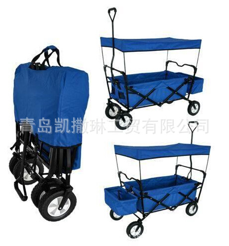 foldable wagon cart 花園工具車，戶外折疊佈鬥車；園林工具車批發・進口・工廠・代買・代購