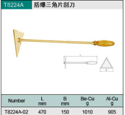 天津橋防/CNFB   T8224A 防爆三角片刮刀工廠,批發,進口,代購