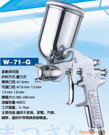 日本松阪W-71G噴槍、傢具噴槍、高檔噴槍、麵漆專用噴槍、塗裝工廠,批發,進口,代購