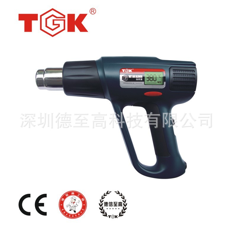 TGK烤焊槍德至高TGK-8820E熱風筒調溫熱風槍2000W工業數顯熱風槍工廠,批發,進口,代購