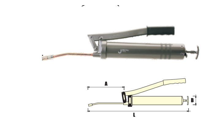 捷科JETECH GG-400 400CC高強度手用黃油槍 鋅合金壓鑄頭黃油槍工廠,批發,進口,代購