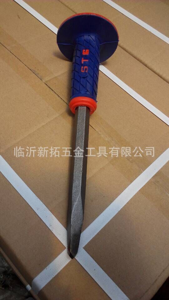 石工鑿,膠套石工鑿,鋼鑿,COLD CHISEL WITH TWO COLOUR HANDLE工廠,批發,進口,代購