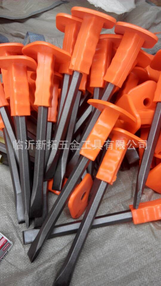 石工鑿,圓形膠套石工鑿,鋼鑿，COLD CHISEL WITH RUBBER HANDLE工廠,批發,進口,代購