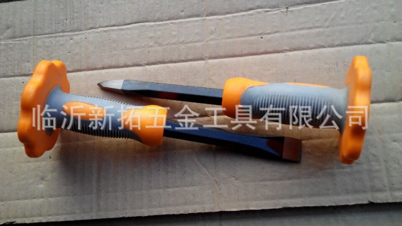 石工鑿,膠套石工鑿,鋼鑿,COLD CHISEL WITH TWO COLOUR HANDLE工廠,批發,進口,代購