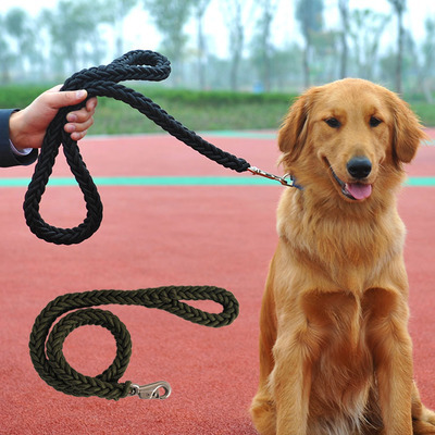 廠傢直銷 八股牽引帶 大型犬牽引帶大狗繩寵物牽引繩 編織牽引工廠,批發,進口,代購