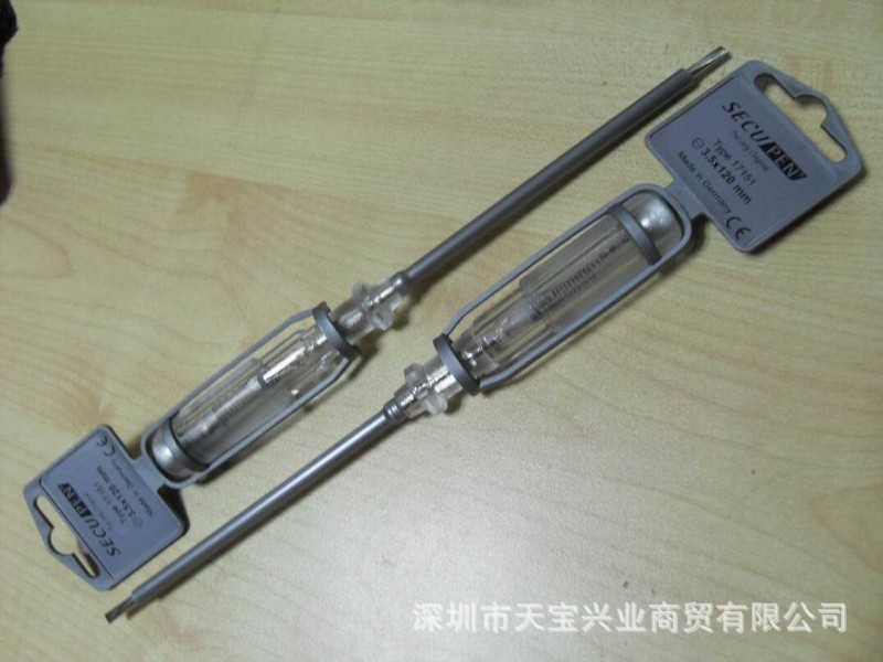 德國電壓檢測工具一字3.5×120mm測試電筆SECUPEN進口試電筆17151批發・進口・工廠・代買・代購