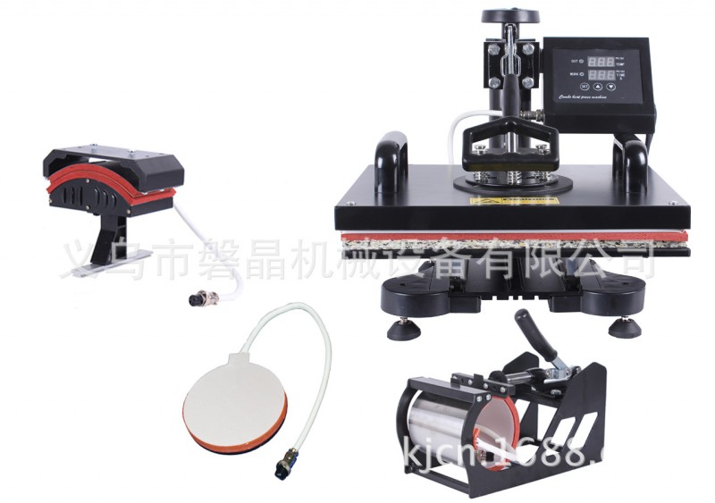 熱轉印設備 滑軌四合一多功能燙畫機 T恤印花 烤杯機 烤帽機 烤盤工廠,批發,進口,代購