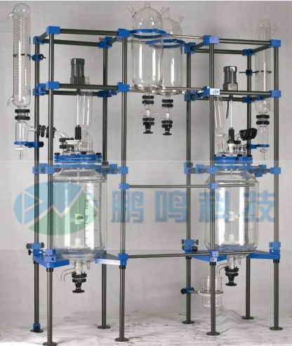 玻璃反應釜2l （加工訂製））單層雙層反應釜10L玻璃反應器工廠,批發,進口,代購