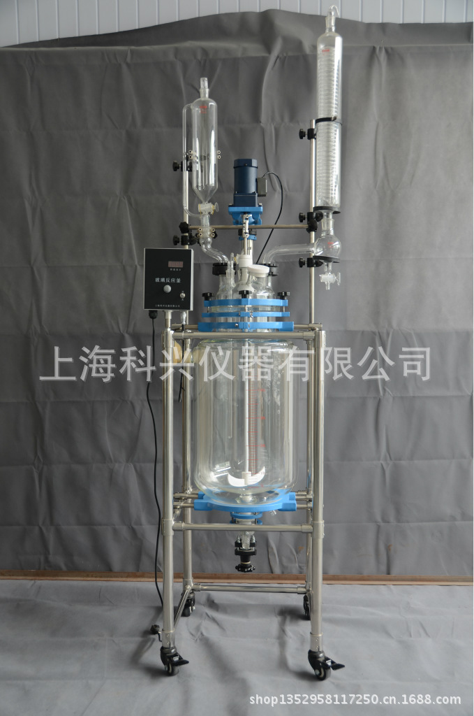 廠傢現貨供應雙層玻璃反應釜20L，單層玻璃反應器工廠,批發,進口,代購