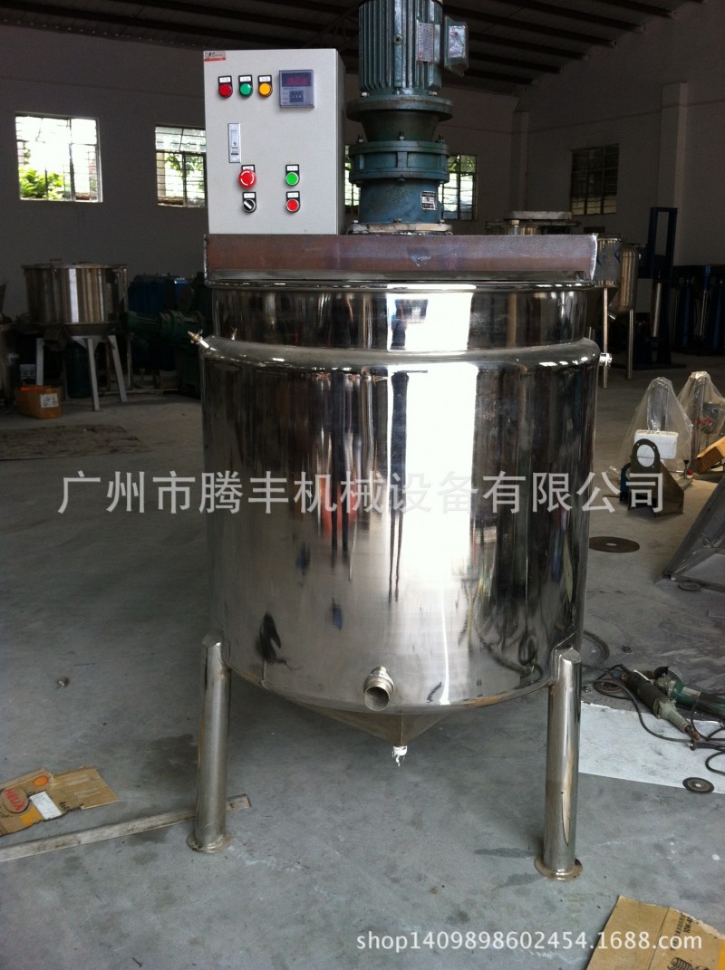 騰豐廣東廣州電加熱不銹鋼100L反應釜工廠,批發,進口,代購