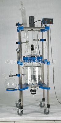 玻璃反應釜100升雙層玻璃反應釜結晶玻璃釜結晶玻璃反應罐工廠,批發,進口,代購