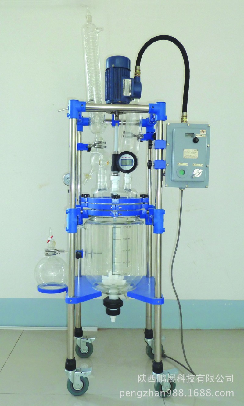5L防爆雙層玻璃反應釜工廠,批發,進口,代購