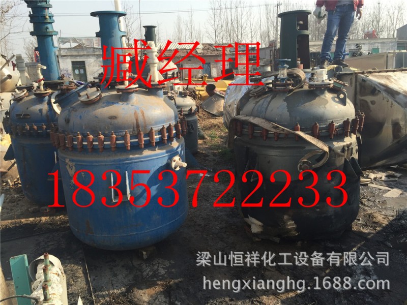 出售二手500L、1000L、2000L、3000L電加熱搪瓷反應釜工廠,批發,進口,代購