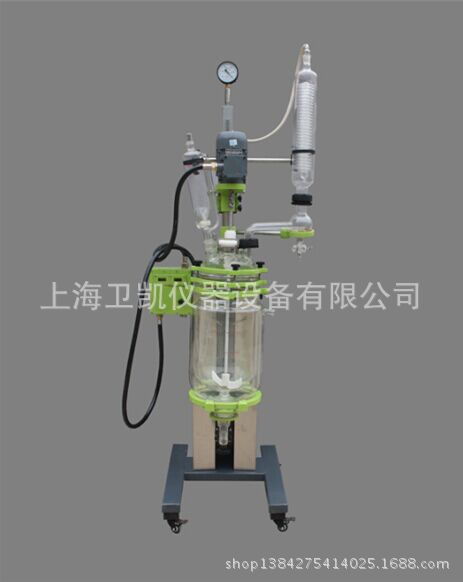 （自動升降型)雙層玻璃反應釜1L-5L工廠,批發,進口,代購