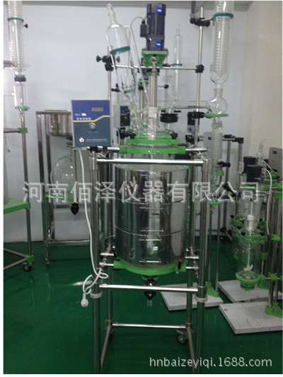 廠傢直供  最新  20L   雙層 玻璃反應釜  實驗室專用工廠,批發,進口,代購