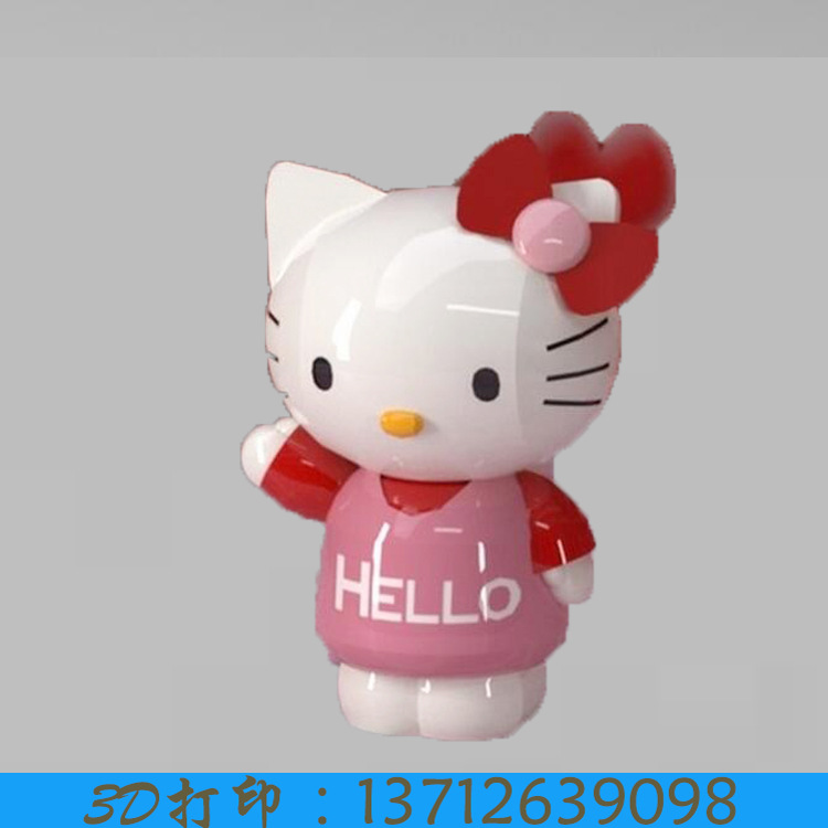 專業3D打印經典卡通人物可愛Hello kitty模型 個性化訂製順豐包郵工廠,批發,進口,代購