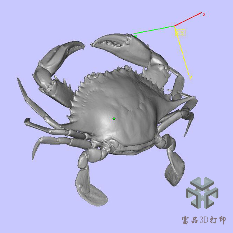 佛山專業3D打印　光敏樹脂激光成型雌性藍蟹模型打印可個性化訂製工廠,批發,進口,代購