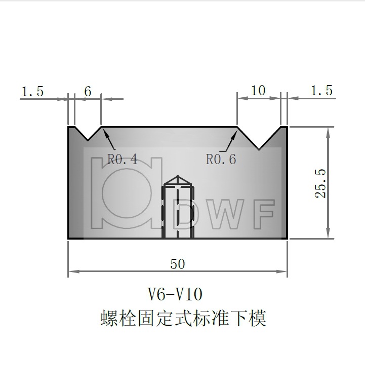 折彎模具 折彎機下模模 雙V下模 螺栓2V下模V6~V10工廠,批發,進口,代購