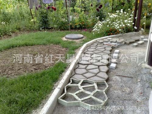 鋪路模具 diy花園鋪路塑料模具 庭院美化鋪路水泥地磚模具工廠,批發,進口,代購