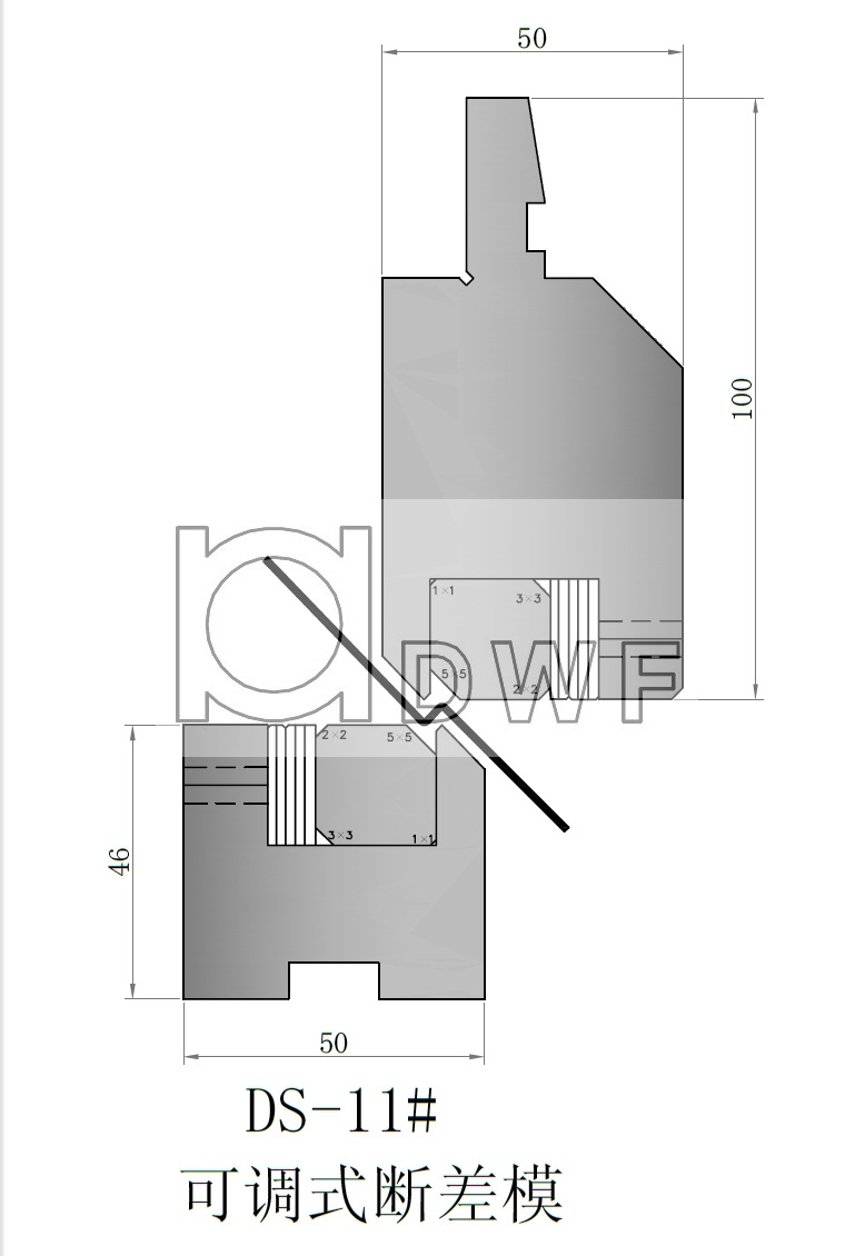 折彎機模具 標準模具 數控折彎機模具斷差模DS-11#工廠,批發,進口,代購