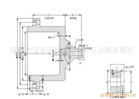 小水口標準特殊註口襯套(￠120)斜孔加工鎖模塊工廠,批發,進口,代購