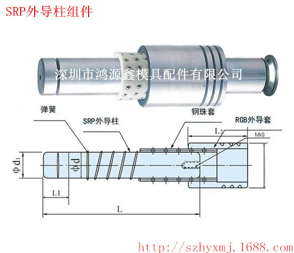 冷沖模座TRP外導柱組件，TRP導柱尺寸工廠,批發,進口,代購