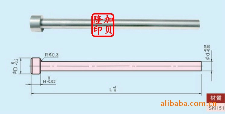 SKH51圓射梢 SKD11 A型灌嘴 方型導引柱工廠,批發,進口,代購