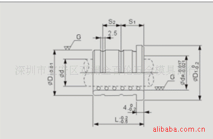 精密級脫料板輔助導套-LRB滾珠導套(扁形)工廠,批發,進口,代購