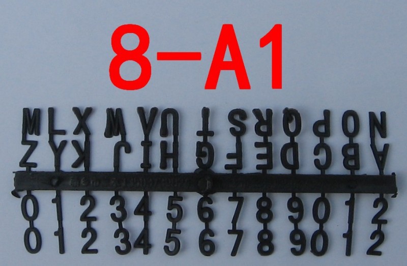 8-A1 木模具鑄造模具用無底板塑料數字字母 塑料字 字標貼字字號工廠,批發,進口,代購