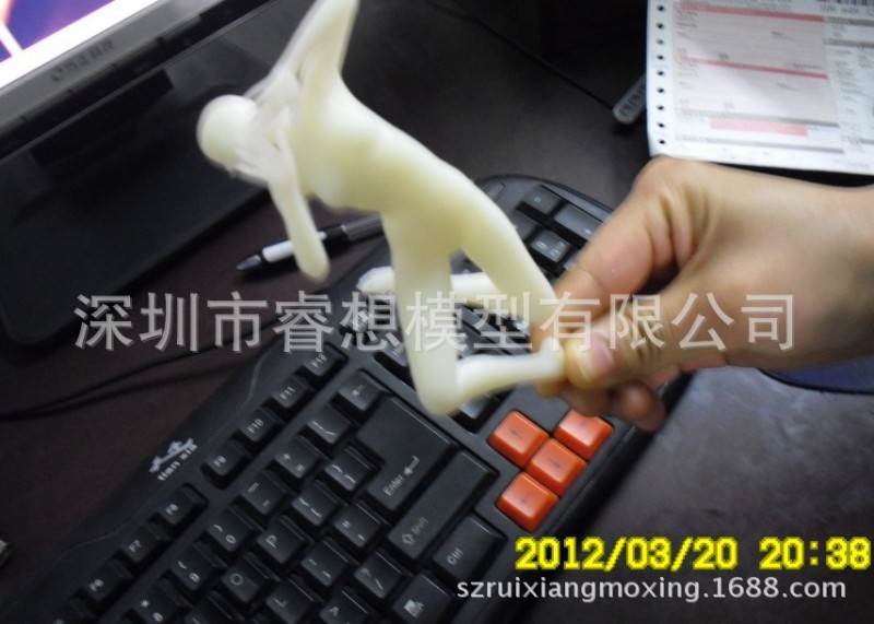 3D打印手板模型 SLA快速成型 CNC加工 手辦模型加工製作工廠,批發,進口,代購