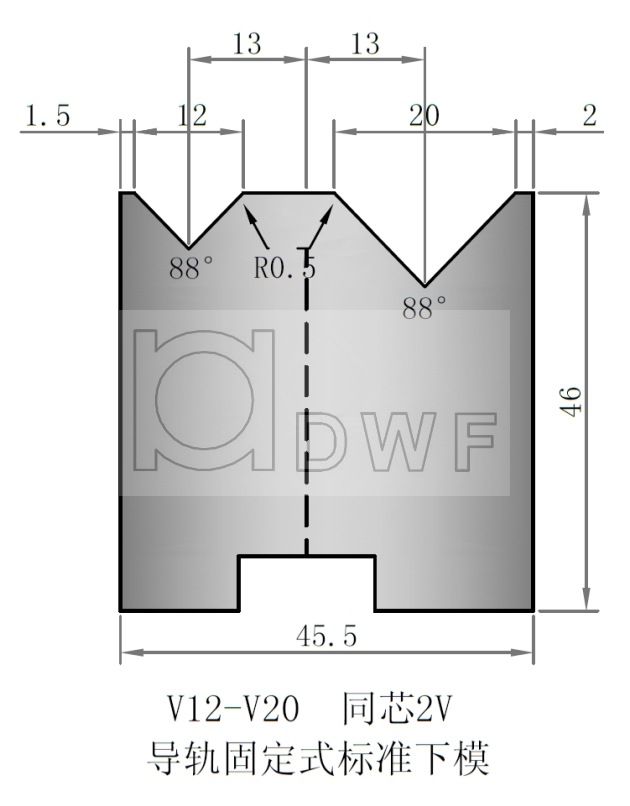 折彎機模具 折彎下模 標準下模 同芯2V下模V12~V20工廠,批發,進口,代購