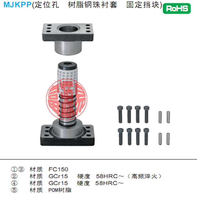 廠傢直銷米思米標準MJKPP獨立導柱30*180多款可選工廠,批發,進口,代購