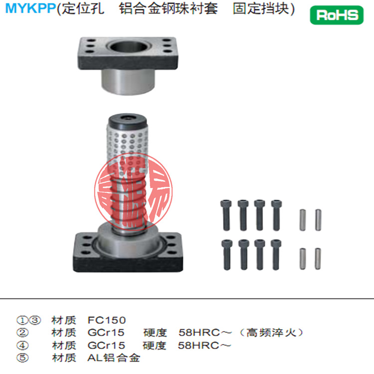 廠傢直銷米思米標準MYKP獨立導柱20*180多款可選工廠,批發,進口,代購