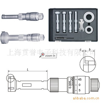 批發廣陸三點式內徑千分尺 三爪內徑千分尺工廠,批發,進口,代購