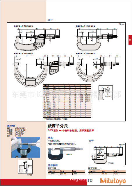 紙厚千分尺工廠,批發,進口,代購