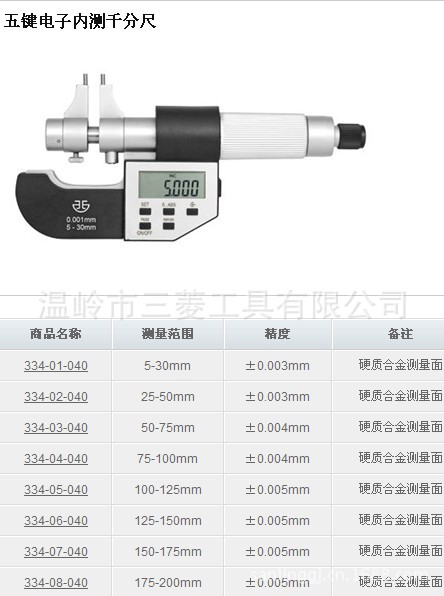 批發正宗青量電子內測千分尺5-30.25-50等規格，全國總經銷工廠,批發,進口,代購