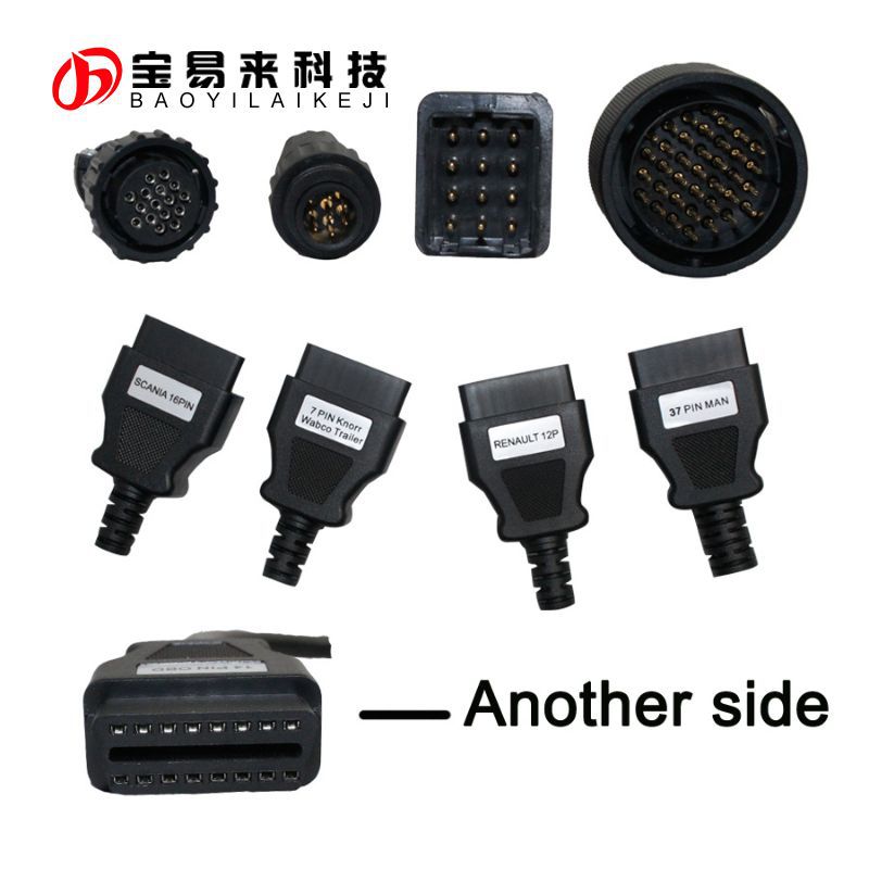 Truck Cables for CDP ds150E 8合1卡車轉換線包 OBD TO OBD2工廠,批發,進口,代購