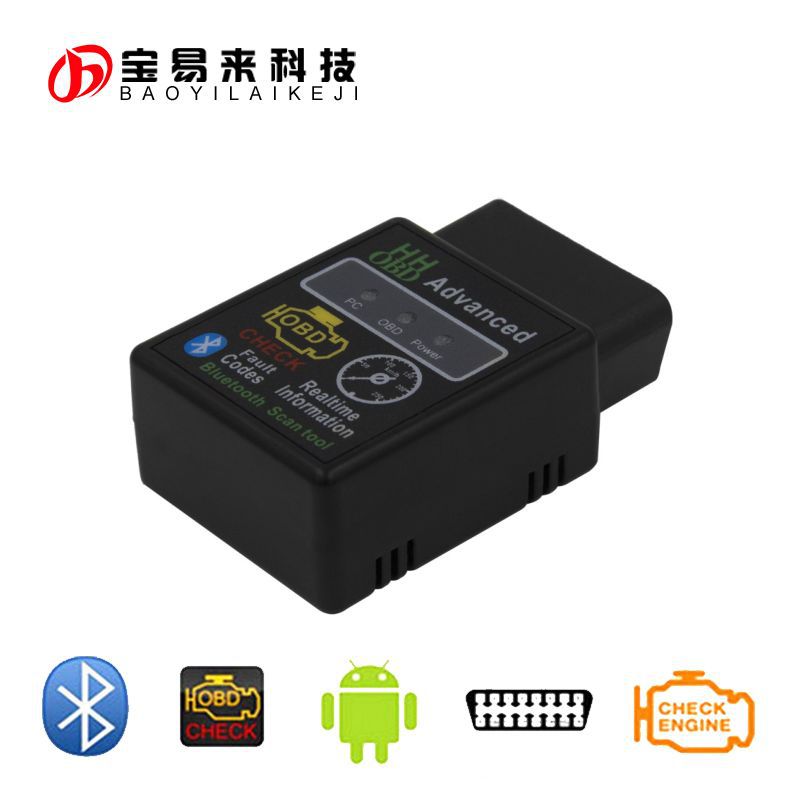 HH obd advanced  ELM327 Bluetooth 支持藍牙 安卓 速度 溫度工廠,批發,進口,代購