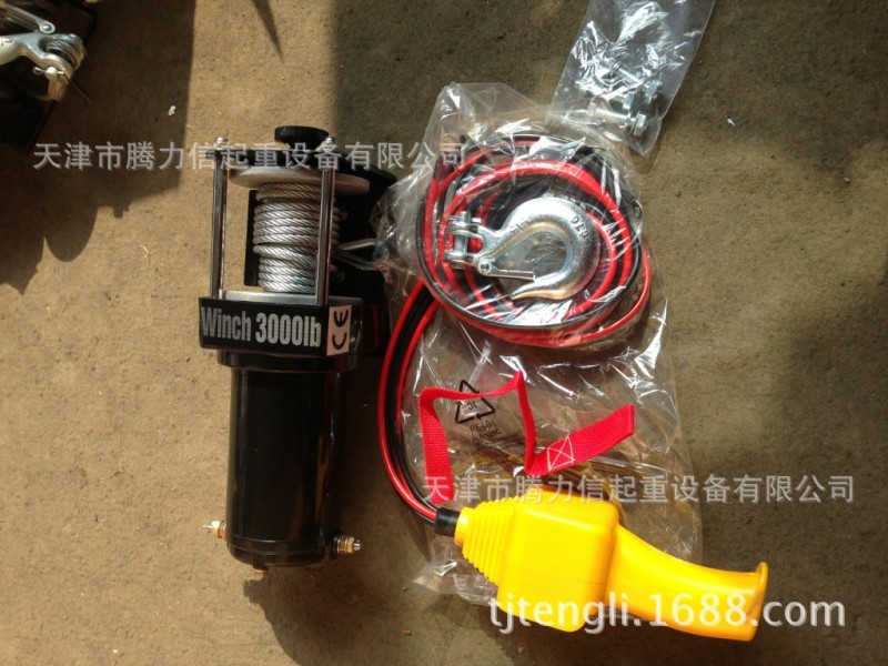 供應天津騰力信電動絞盤12V 24V天天特價促銷車載吊運機主機工廠,批發,進口,代購