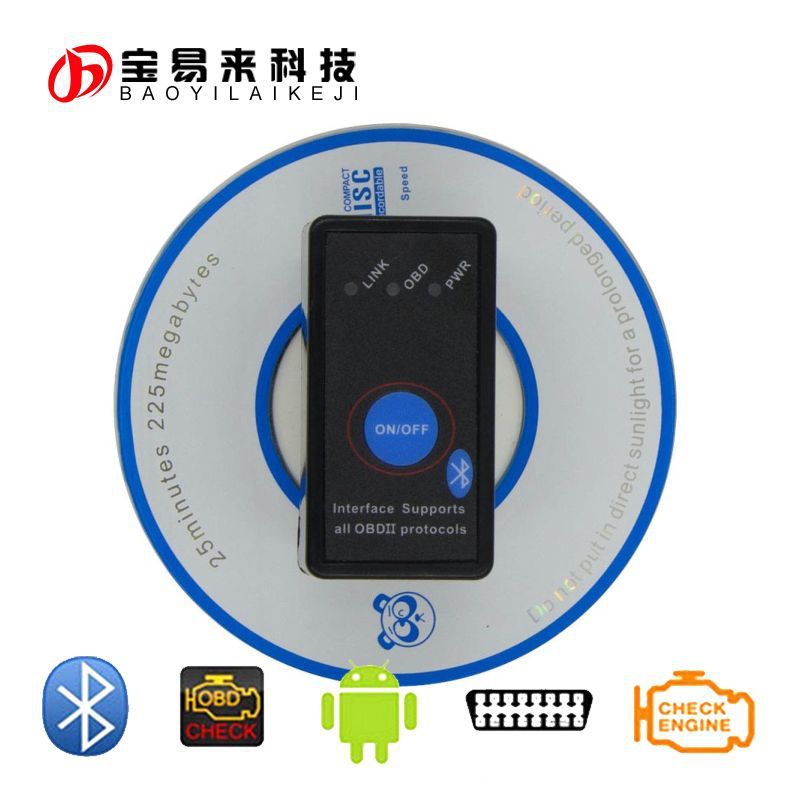 迷你藍牙 MINI ELM327 Bluetooth OBD2 V2.1 汽車檢測機 帶開關工廠,批發,進口,代購