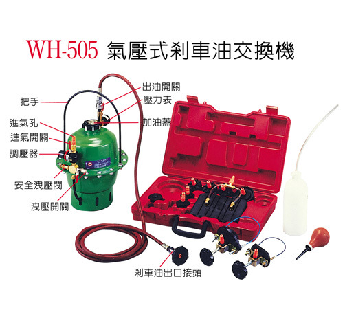 供應氣壓式剎車油交換器WH-505     剎車油質檢測器WH-509工廠,批發,進口,代購