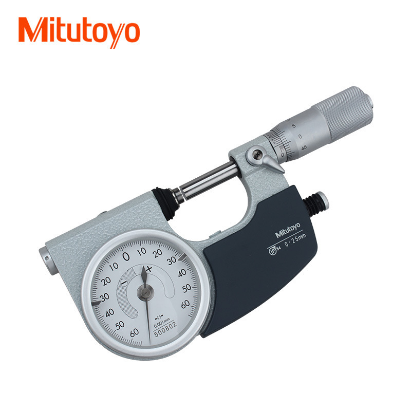 日本三豐Mitutoyo防水杠桿式外徑千分尺510-121 0-25mm帶表千分尺批發・進口・工廠・代買・代購