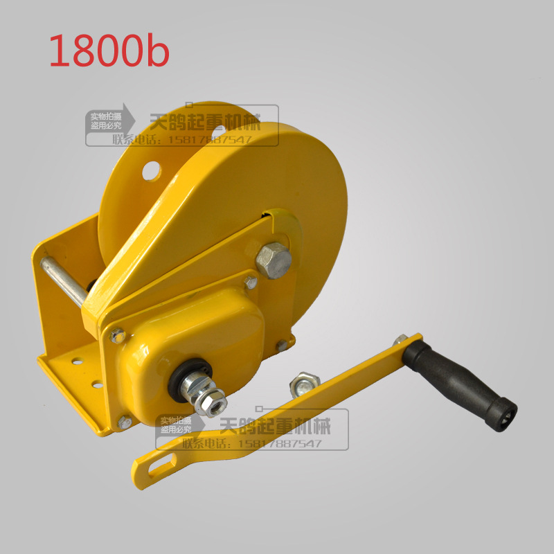 手搖絞盤手搖絞車牽引器手動絞盤手搖卷揚機帶自鎖1800b收緊器工廠,批發,進口,代購