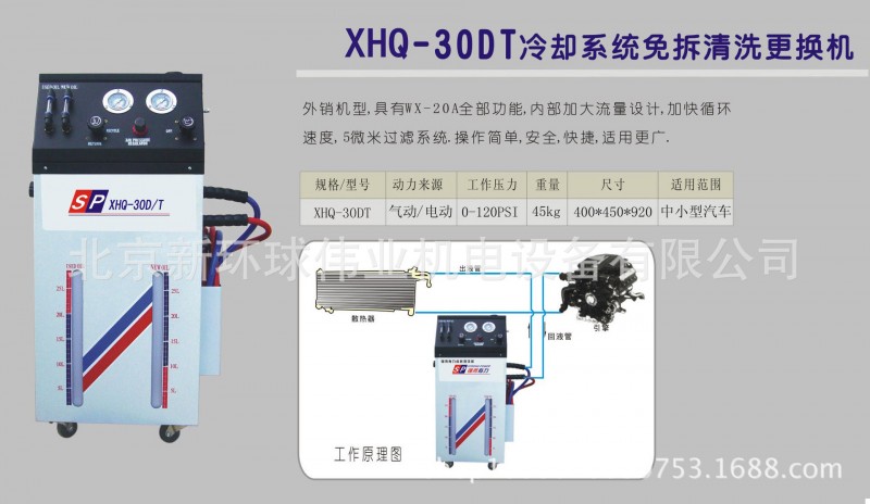 中小型汽車冷卻系統水箱免拆清洗機XHQ-30DT工廠,批發,進口,代購