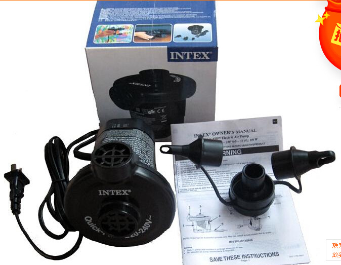 INTEX66620 快速充氣泵220v 電泵可配3個不同的氣嘴批發・進口・工廠・代買・代購