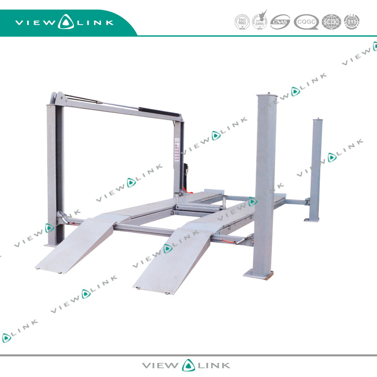 4噸帶二次舉升四輪定位專用四柱液壓舉升機 HQJ-4B-12工廠,批發,進口,代購